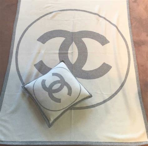 fake chanel throw blanket|chanel pillows for bed.